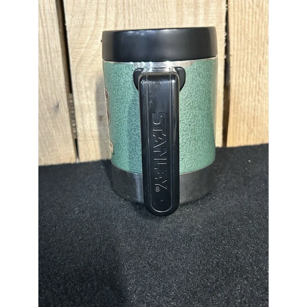Stanley Eddie Bauer Sport Shop Stainless Steel Mug With Lid Big Grip Green B4 - Picture 8 of 11
